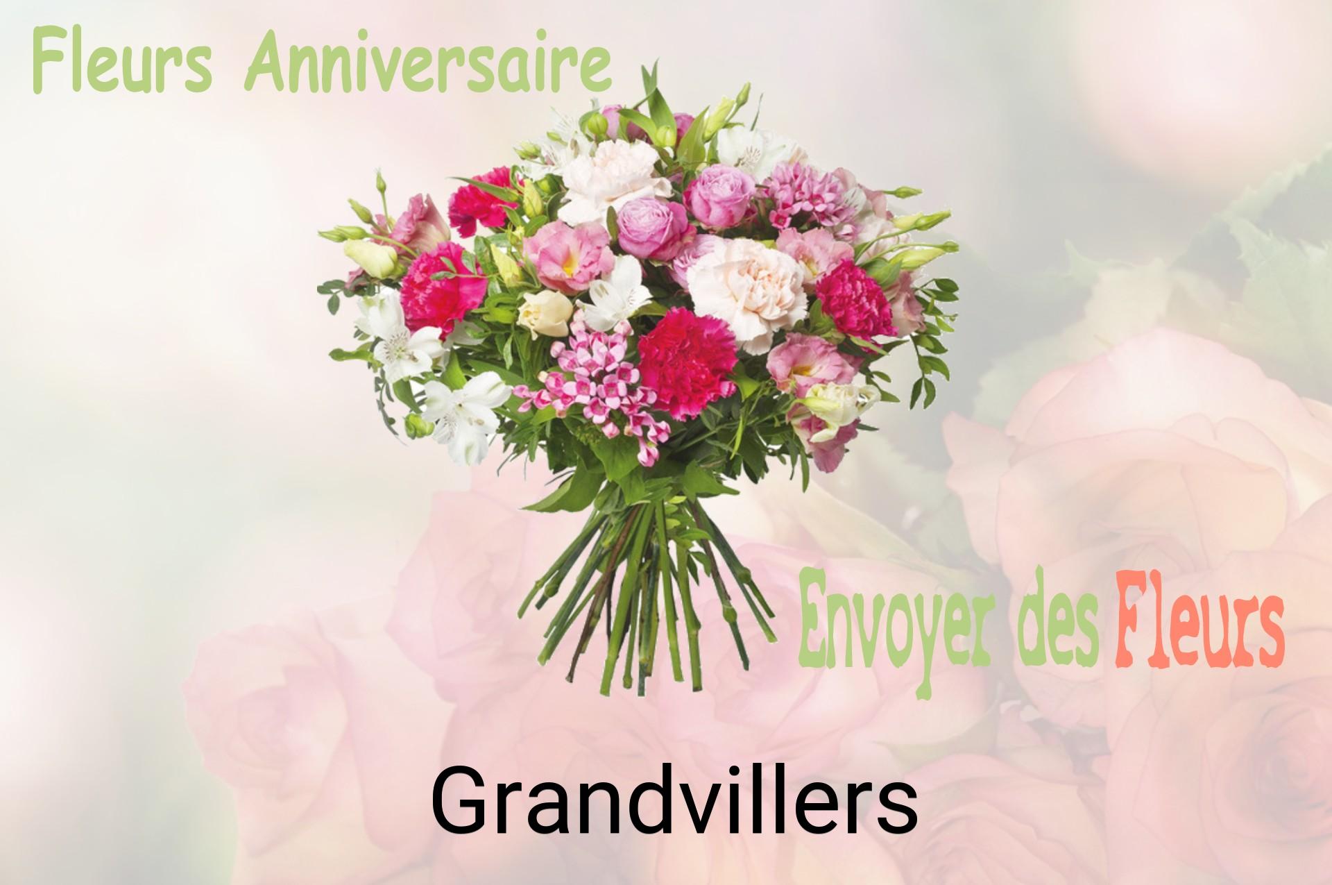Bouquet de fleurs d’anniversaire livré à Grandvillers